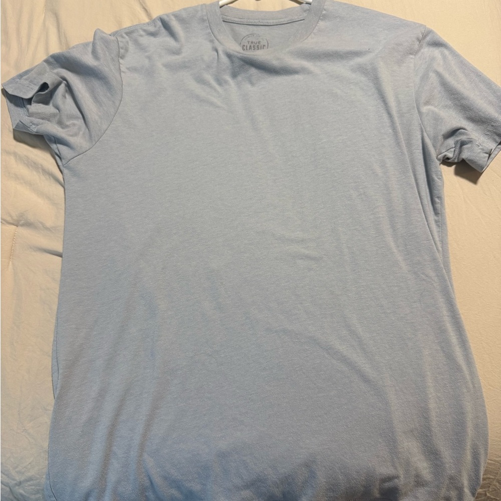 Blue Short Sleeve Crew Neck Tee